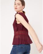 Top Hemma transparent bordeaux