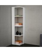 Bibliothèque Scognamillo blanche - 31x120x33 cm