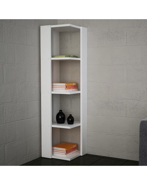 Bibliothèque Scognamillo blanche - 31x120x33 cm