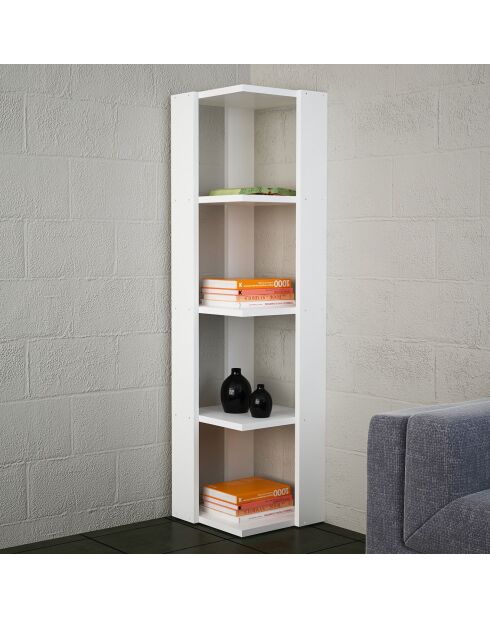 Bibliothèque Scognamillo blanche - 31x120x33 cm