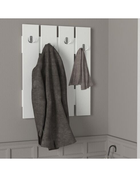 Porte-manteaux Scalabrin blanc - 64x80x3.5 cm