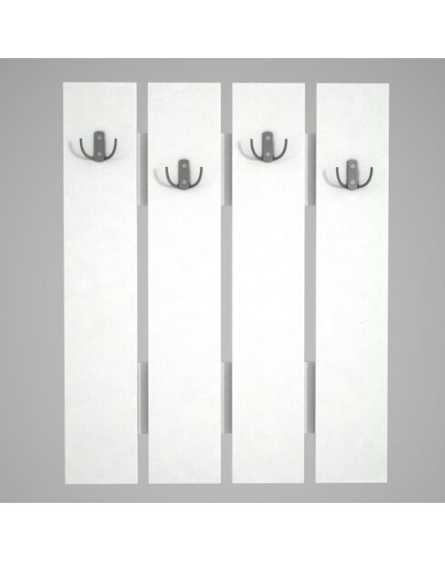 Porte-manteaux Scalabrin blanc - 64x80x3.5 cm