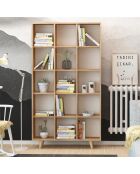 Bibliothèque Michele chêne - 100x25x184 cm