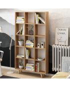 Bibliothèque Michele chêne - 100x25x184 cm