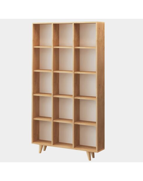 Bibliothèque Michele chêne - 100x25x184 cm