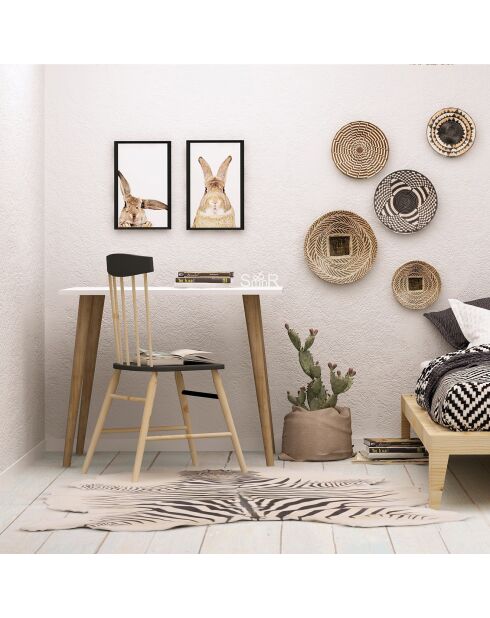 Bureau Cantara blanc - 80x60x74 cm