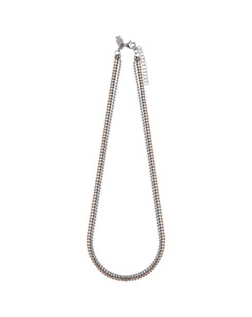 Collier Boules & Chaînes en Argent