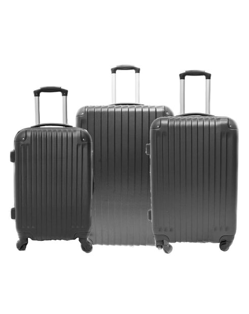 3 Valises 55/65/75 cm noires