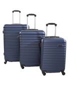 3 Valises 55/65/75 cm bleues