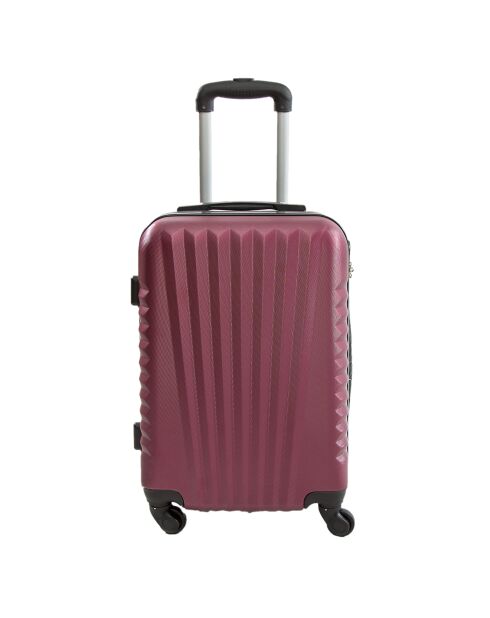 3 Valises 55/65/75 cm rouge bordeaux