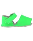 Jeanne Fluo grüne Ledersandalen