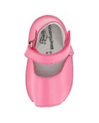 Roze leren sandalen met zakjes