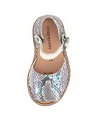Sandali in pelle di pitone multicolor