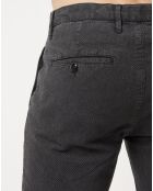 Pantalon Malmo motif texturé gris moyen