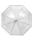 Parapluie Ouverture automatique transparent/argenté