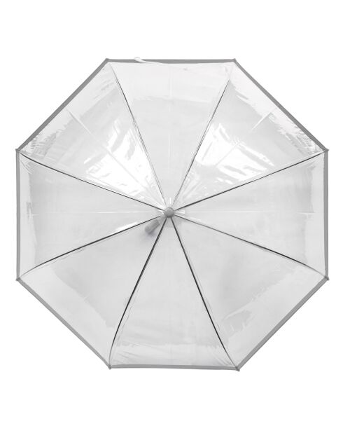 paraguas de apertura automática transparente/plateado