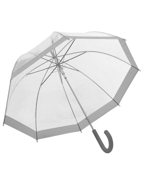 paraguas de apertura automática transparente/plateado