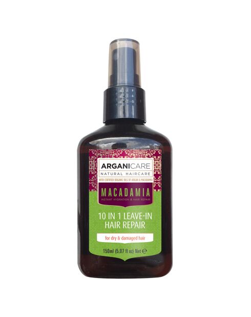Spray réparateur 10-en-1 sans rinçage à l'huile de Macadamia - 150 ml