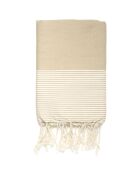 Fouta Ibiza Nido d'ape beige - 100x200 cm