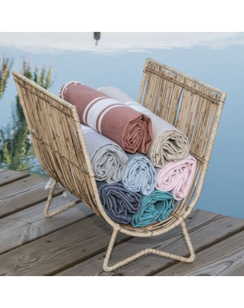 St Tropez Traditionele Fouta Terracotta - 100x200 cm
