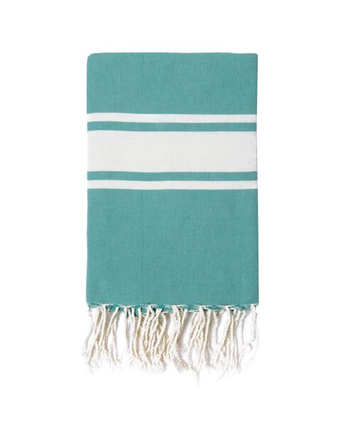 St Tropez Traditional Fouta eendgroen - 100x200 cm