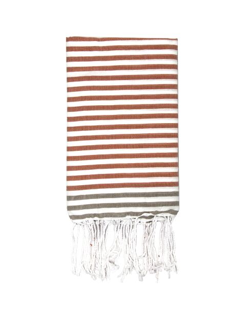 Fouta Bora Bora terracota/marrón - 100x200 cm