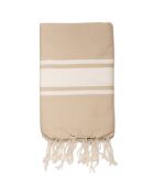 Fouta tradizionale St Tropez beige - 100x200 cm