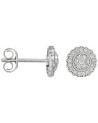 Boucles d'Oreilles Florita Diamants 0.18 ct or blanc