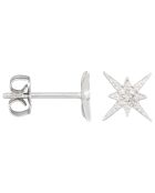 Boucles d'Oreilles Sirius Diamants 0.04 ct or blanc