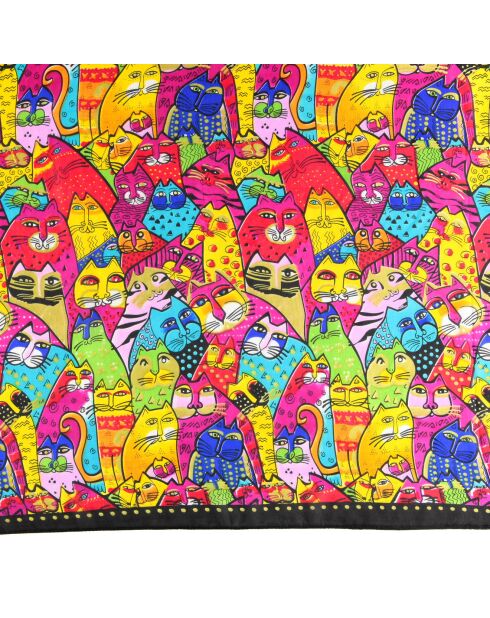 Foulard 100% Soie Animis multicolore - 85x170 cm