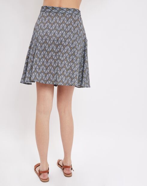 Jupe Eden imprimé jacquard  blé