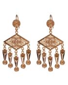 Parure Collier & Boucles d'oreilles Osiris dorée