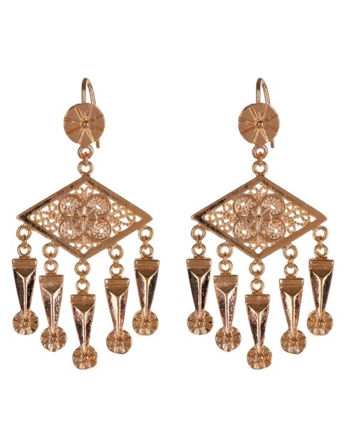 Parure Collier & Boucles d'oreilles Osiris dorée