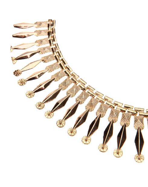 Parure Collier & Boucles d'oreilles Osiris dorée