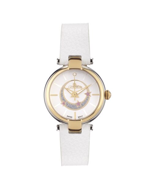 Montre Femme en Cuir Vivana blanc/argenté