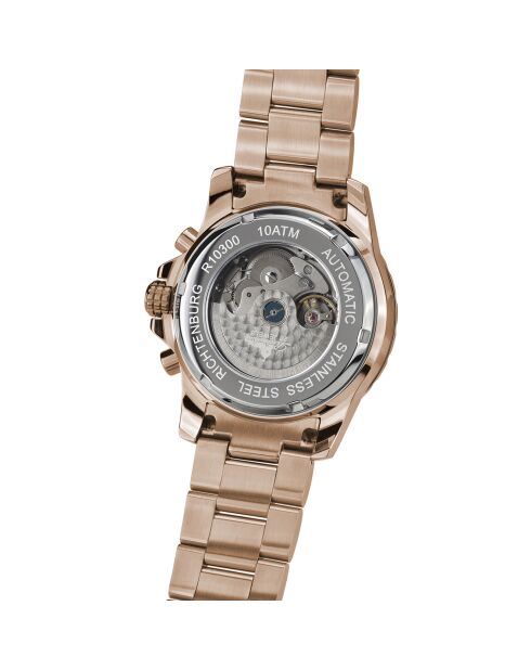 Montre Femme en Acier Romantica doré rose/noir
