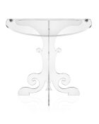 Table de chevet Anfitrione blanc/transparent - 50x30x50.5 cm