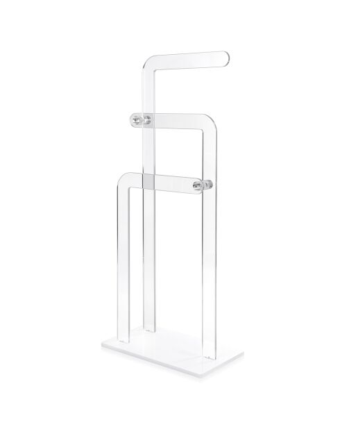 Support à serviettes transparent - 41x24.5x101 cm