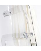 Support à serviettes transparent - 41x24.5x101 cm