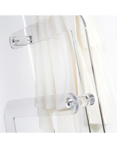 Support à serviettes transparent - 41x24.5x101 cm