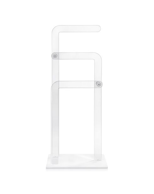 Support à serviettes transparent - 41x24.5x101 cm
