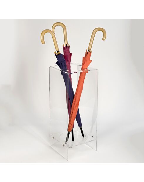 Porte-parapluie Madison transparent - 26x25x64 cm