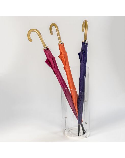 Porte-parapluie Housecode transparent - 21.5x23.5x55 cm