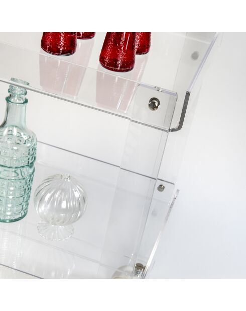 Desserte Valletto Carrello transparent - 41x39.5x64 cm
