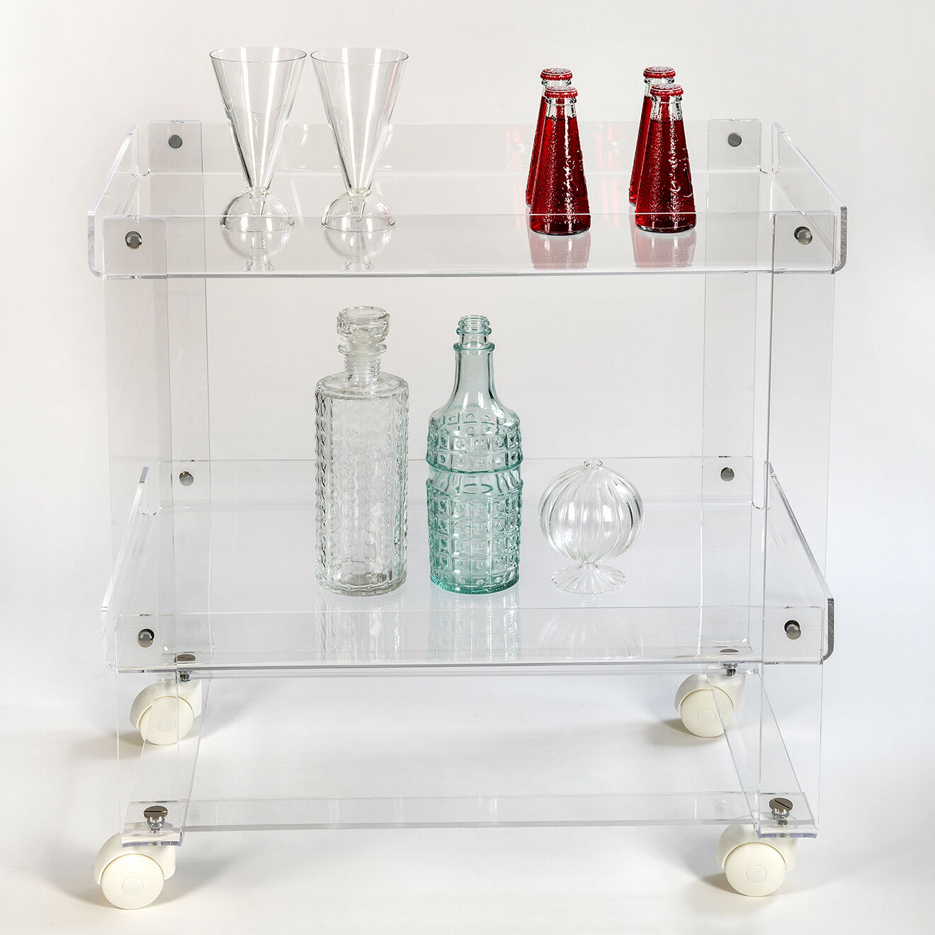 Desserte Valletto Carrello transparent - 60.5x39.5x64 cm