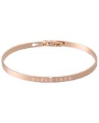 Pulsera Super Tata de latón rosa