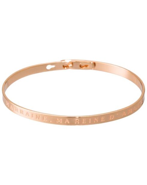 Godmother my Queen of Love armband in roze messing