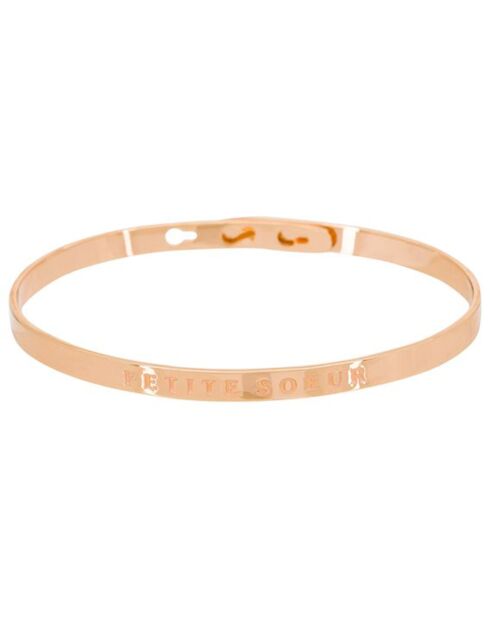 Bracelet Petite Soeur laiton rosé