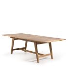 Table rectangulaire extensible scandinave Fun teck - 180/240x100x75 cm