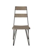 2 Chaises scandinaves Emile bois/métal - 46x58x95 cm